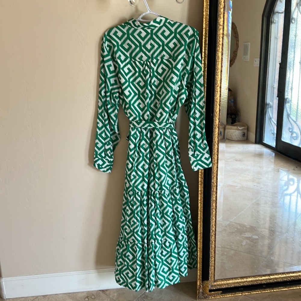 Boden Green Long Sleeve Sundress - Picture 5 of 10